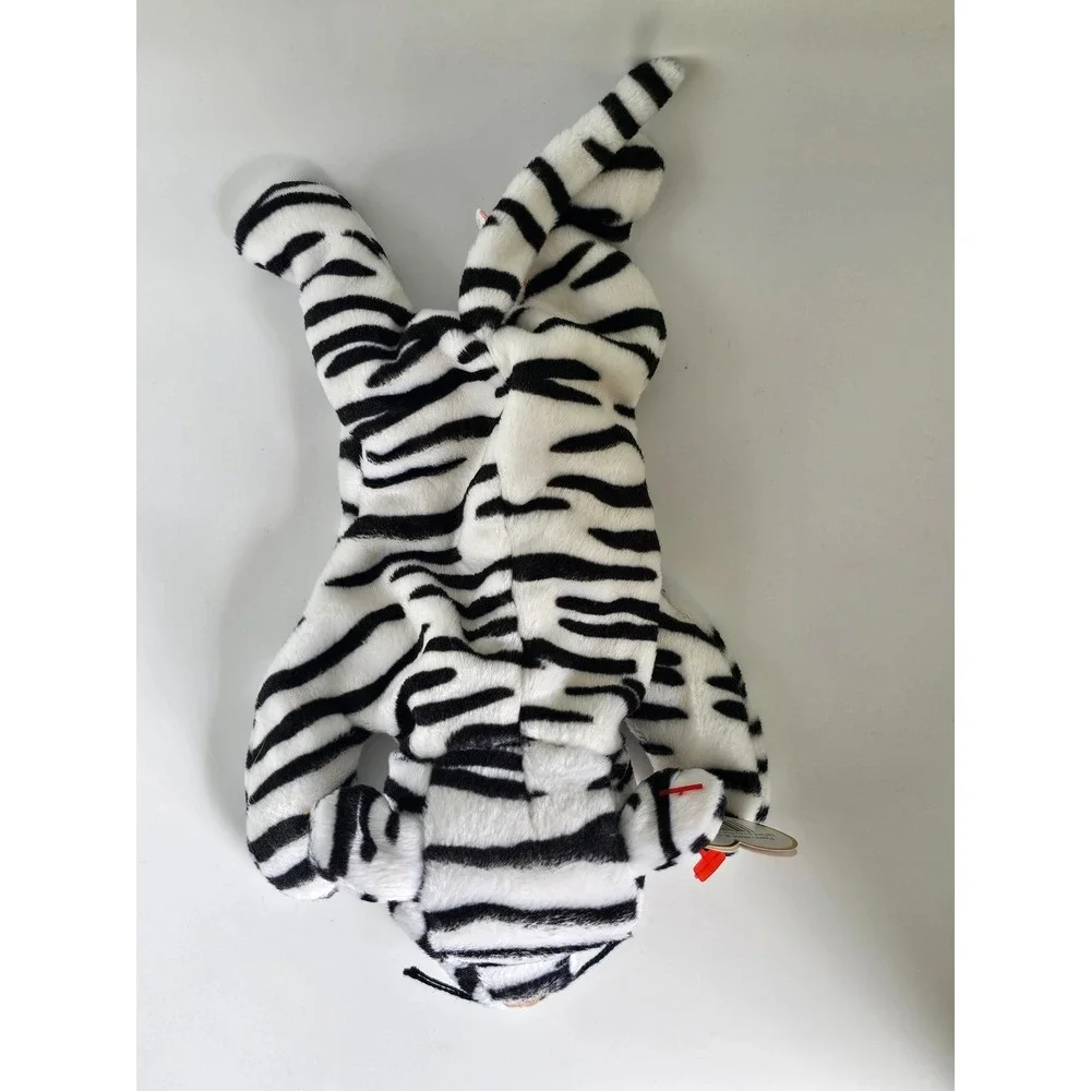 Ty Beanie Babies Blizzard White Tiger Plush 1996 Blue Eyes Heart Tag 4163